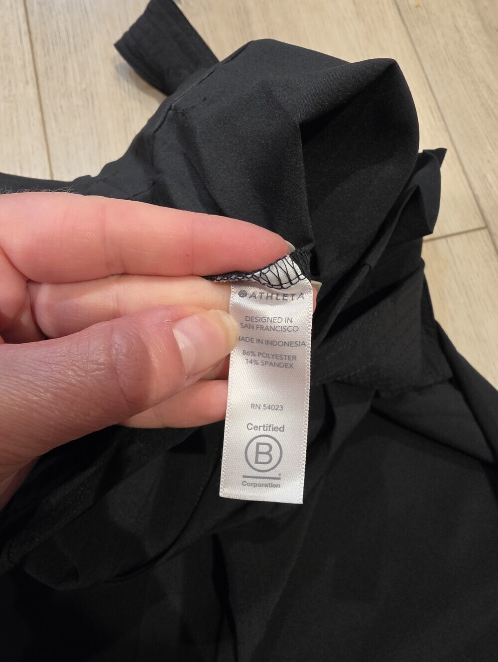 Athleta Skyline Pant II Womens Size 0 Black High Rise Tie Waist Ankle Pants - Picture 6 of 6